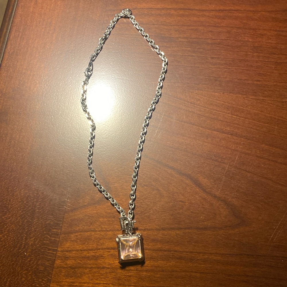 Vintage Christian Dior, Y2K, silver necklace